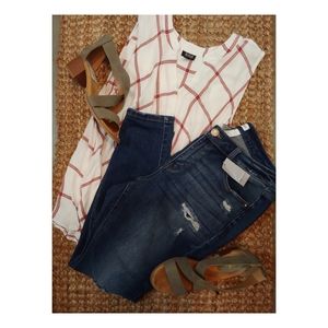 Lane Bryant distressed jeans